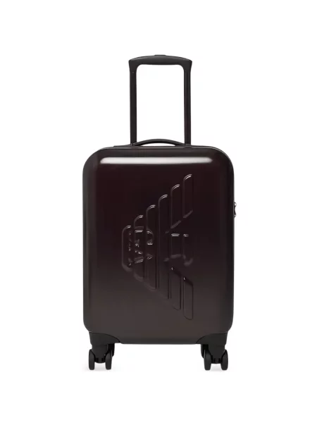 Valiză Emporio Armani cu autograf maro