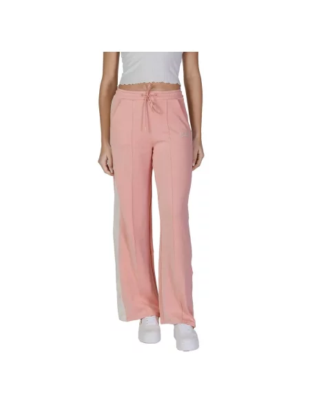 Spodnie Guess różowe