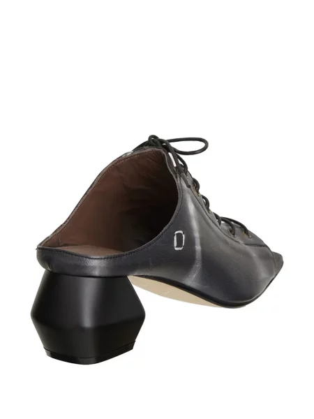 Δερμάτινα mules Collection Privée? με κορδόνια μαύρο