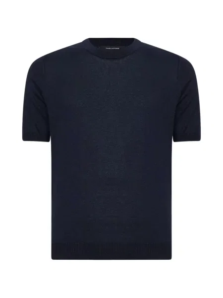 Majica Tagliatore s okruglim izrezom plava