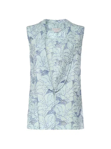 Lniana kamizelka Genny zielona