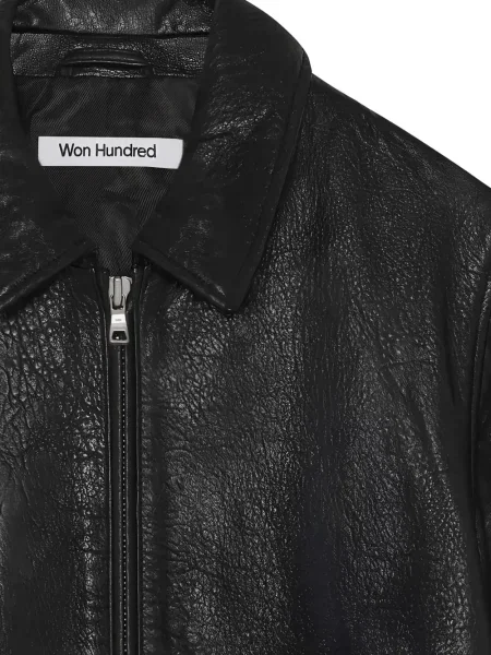 Gulerat geanta de piele Won Hundred negru