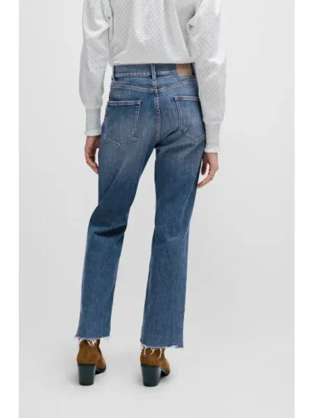 BOSS ORANGE Blugi the ada | Straight fit | high rise portocaliu