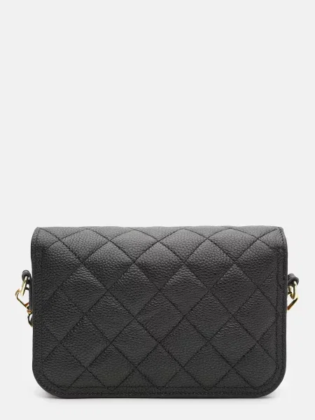 Кожаный клатч Borsa Leather черный