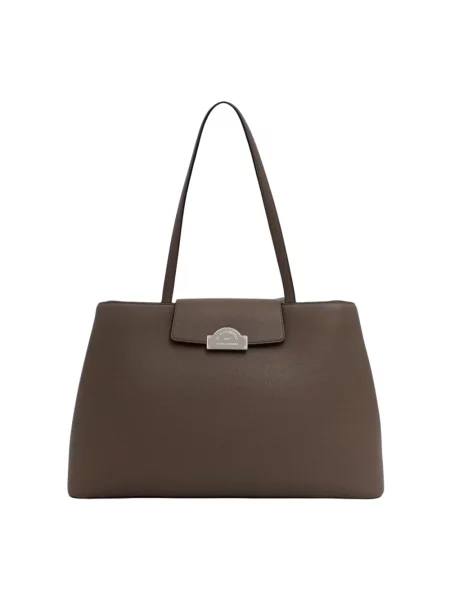 Karl Lagerfeld torebka tote z imitacji skóry K/RSG brązowa