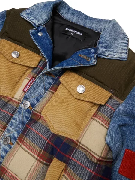 Kurtka dziecięca Dsquared2 niebieska