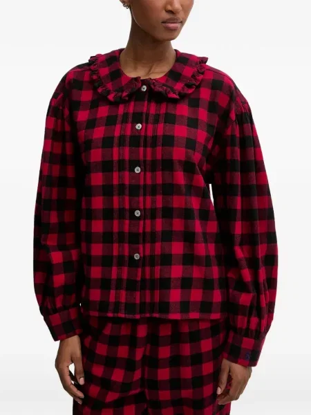 Kołnierzykowy polo Polo Ralph Lauren z frędzli w paski czerwone