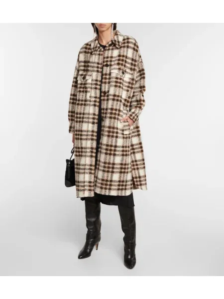 Gyapjú kockás kabát Isabel Marant, ãtoile