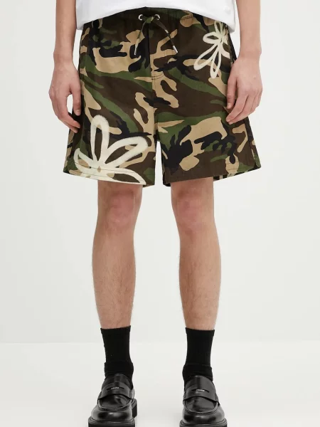 Filling Pieces pantaloni scurți Flower Camo verde