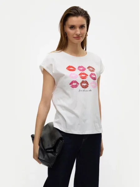 Vero Moda T-shirt Cysma bijela