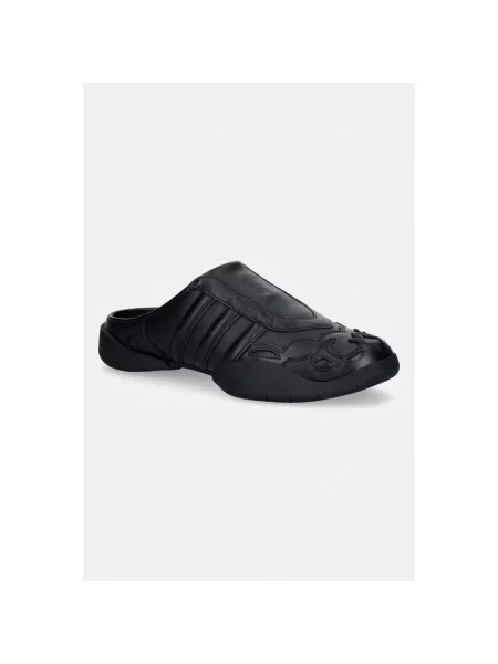 REGU MULE sneakersy skórzane czarne
