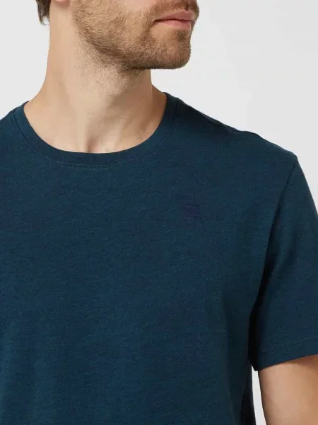 T-shirt o kroju regular fit z czystej bawełny G-star Raw granatowa