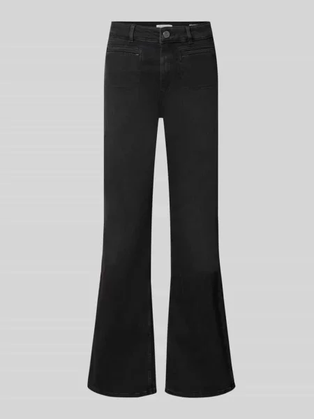 Jeansy Bootcut z mieszanka bawełny Christian Berg Woman czarne