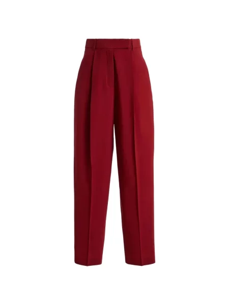 Pantaloni Róhe de lână roșu