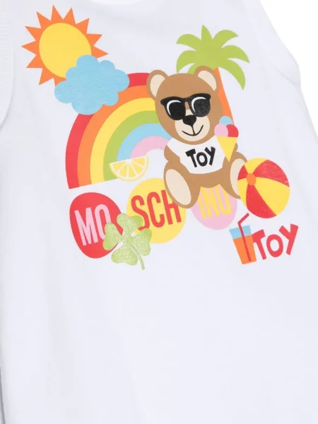 Dětské krátký overal Moschino bílý
