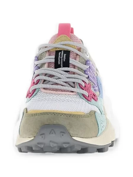 Szarvasbőr virágos sneaker Flower Mountain fehér