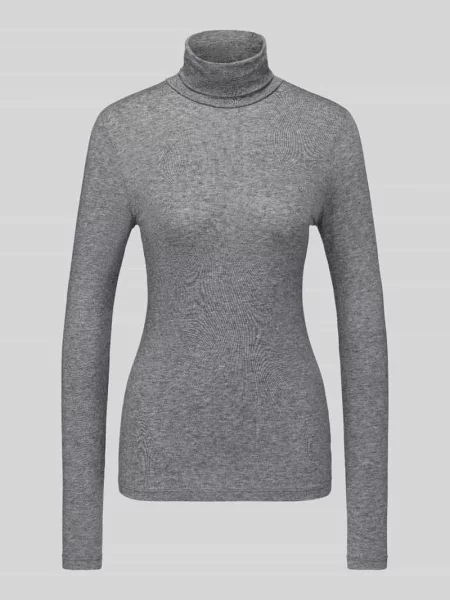 Bluzka z długim rękawem o kroju slim fit z mieszanki lyocellu Jake*s Casual
