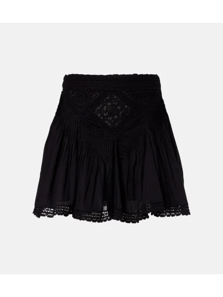 Fustă Marant Etoile din dantelă negru