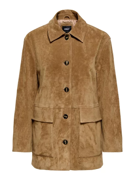 ONLY Geacă de primăvară-toamnă caramel maro