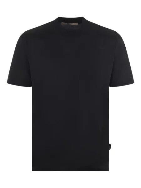 Tricou Yes London cu decolteu rotund negru