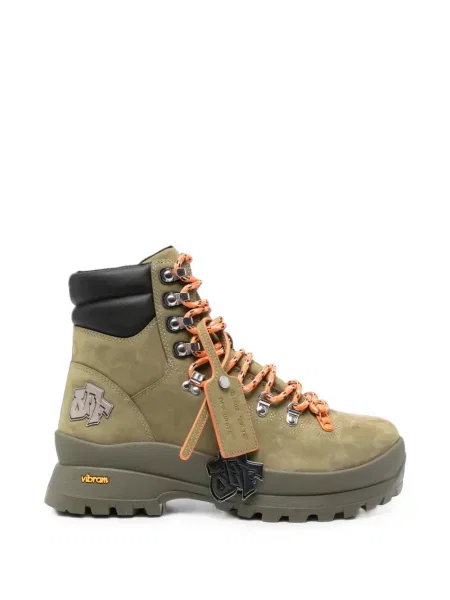 Botine Off-white cu autograf alb