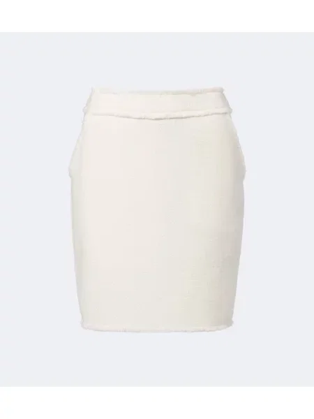 Fustă Max Mara de lână alb