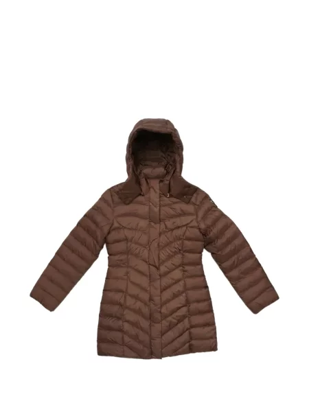 Geacă Ea7 Emporio Armani cu glugă maro