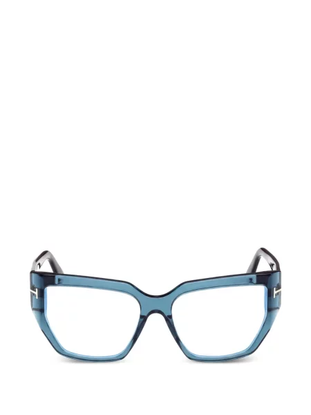 Ochelari de soare Tom Ford Eyewear cu imprimeu geometric albastru