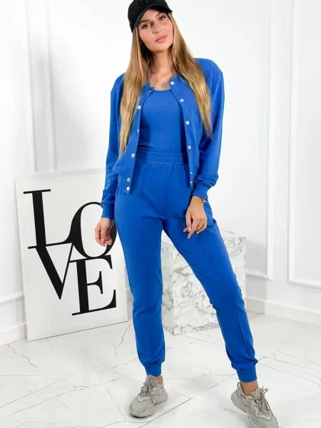 Spodnie Kesi z ćwiekami niebieskie