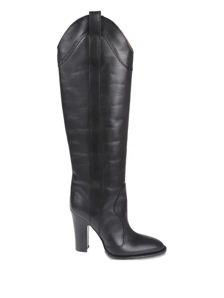 Botine Paris Texas din piele negru