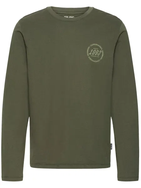 BLEND Tricou BHKIARAN închis verde