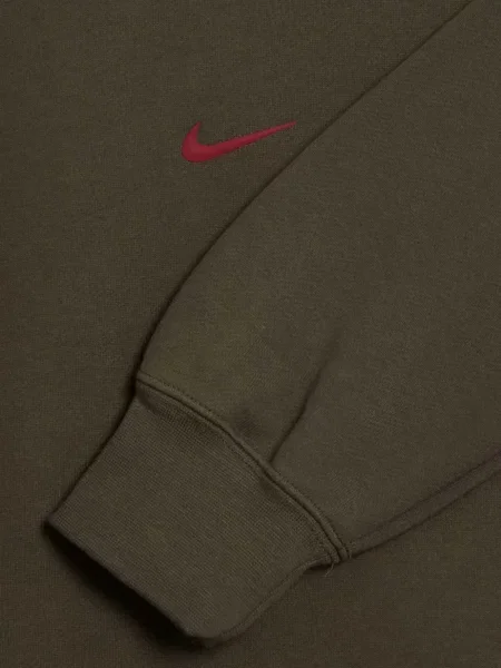 Hanorac Nike tricotate cu broderie verde