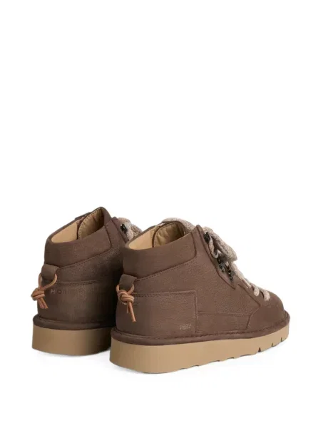 Sneakerși Panchic din piele maro