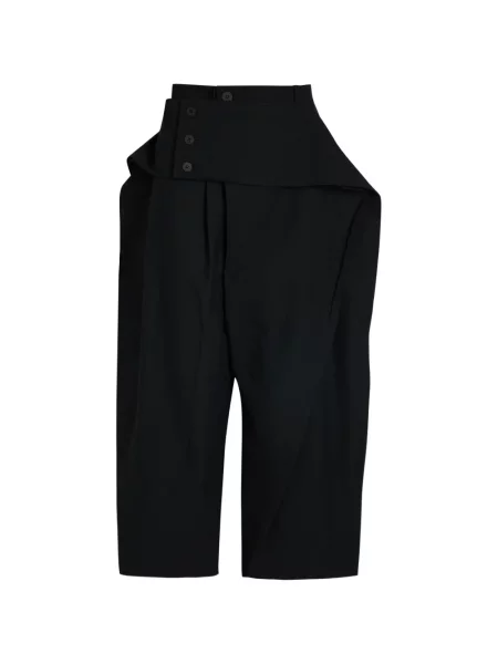 Decupat pantaloni Issey Miyake negru