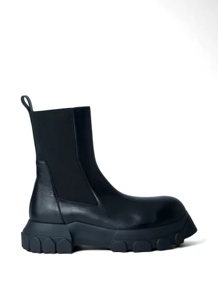 Botine chelsea Rick Owens din piele negru