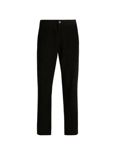 Pantaloni Kiton de catifea cord negru
