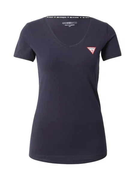 GUESS Tricou bleumarin / roșu alb