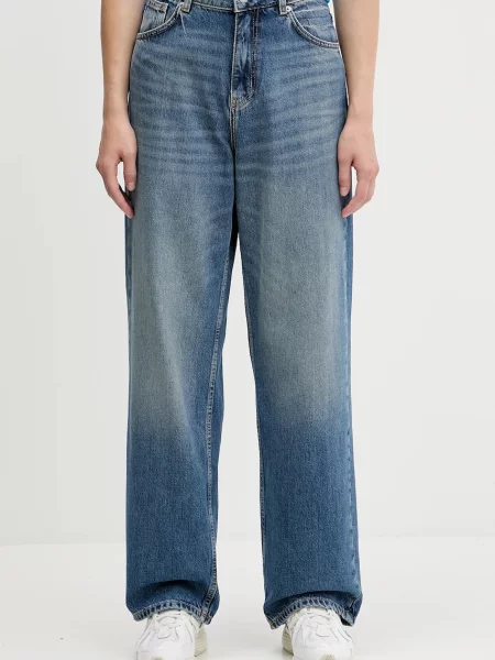 Hugo Blue jeans high waist albastru