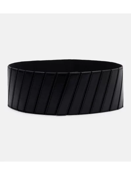 Curea Alaïa din piele negru