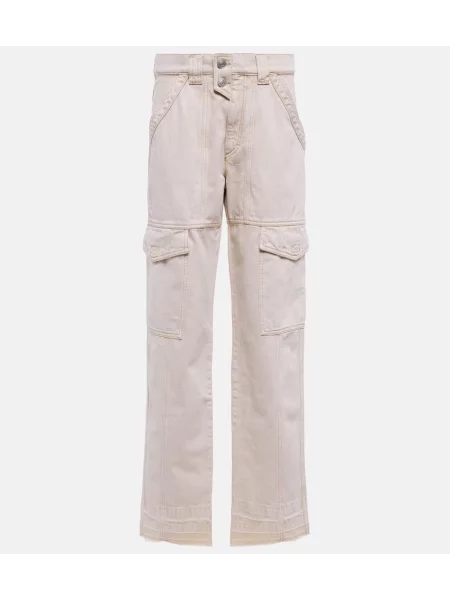 Blugi drepți Marant Etoile bej