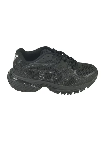 Sneakersy Diesel skórzane czarne