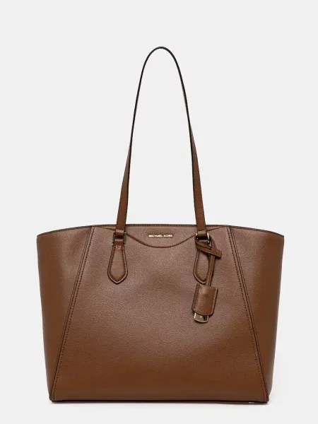 Geantă Michael Michael Kors din piele bej