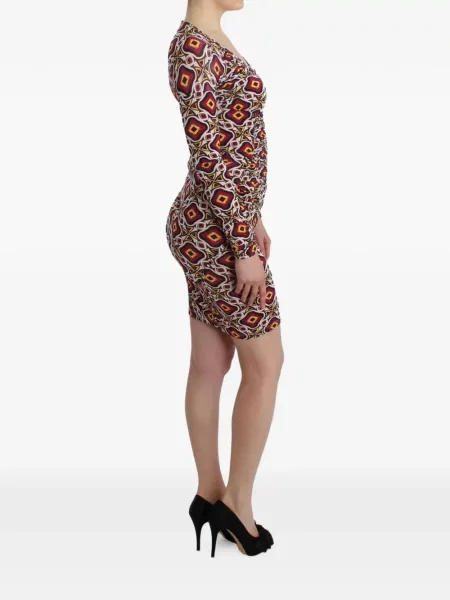 Rochie mini Gianfranco Ferre cu imagine cu imprimeu geometric roșu