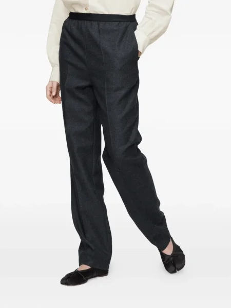 Pantaloni Maison Margiela de lână gri
