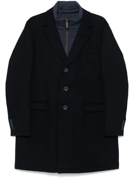 Palton Herno de lână albastru