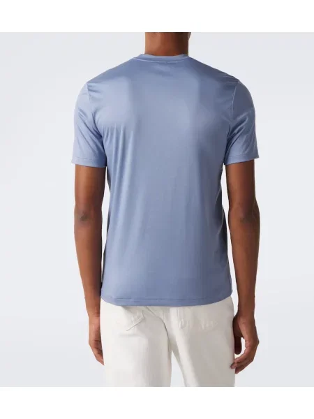 Tricou Zimmerli din jerseu albastru
