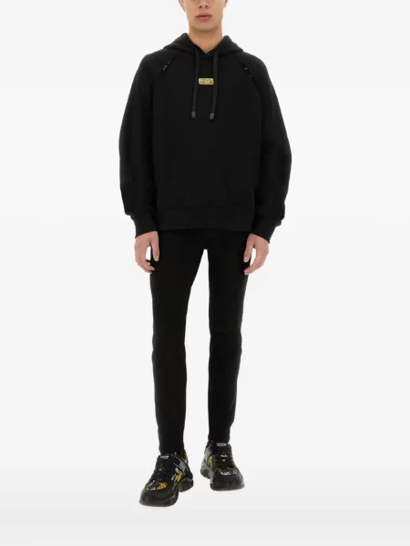 Hanorac cu glugă Versace Jeans Couture negru