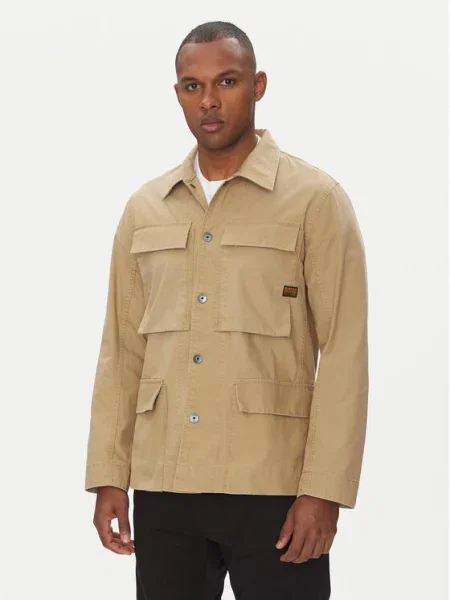 G-Star Raw Bunda pro přechodné období 4 Pkt Overshirt Tmavomodrá