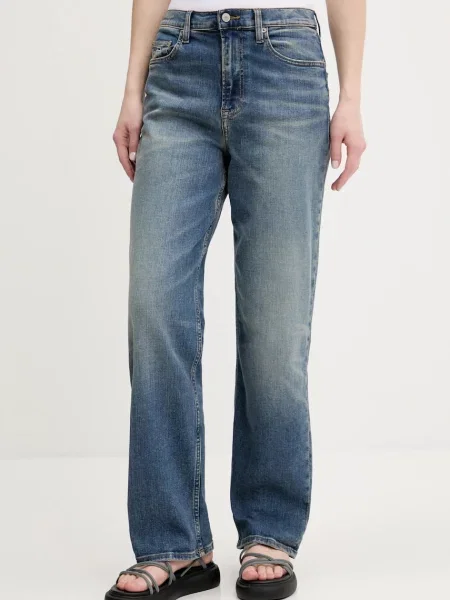 Džíny Tommy Jeans high waist modré