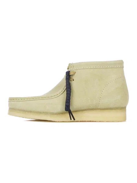 Botki Clarks skórzane beżowe